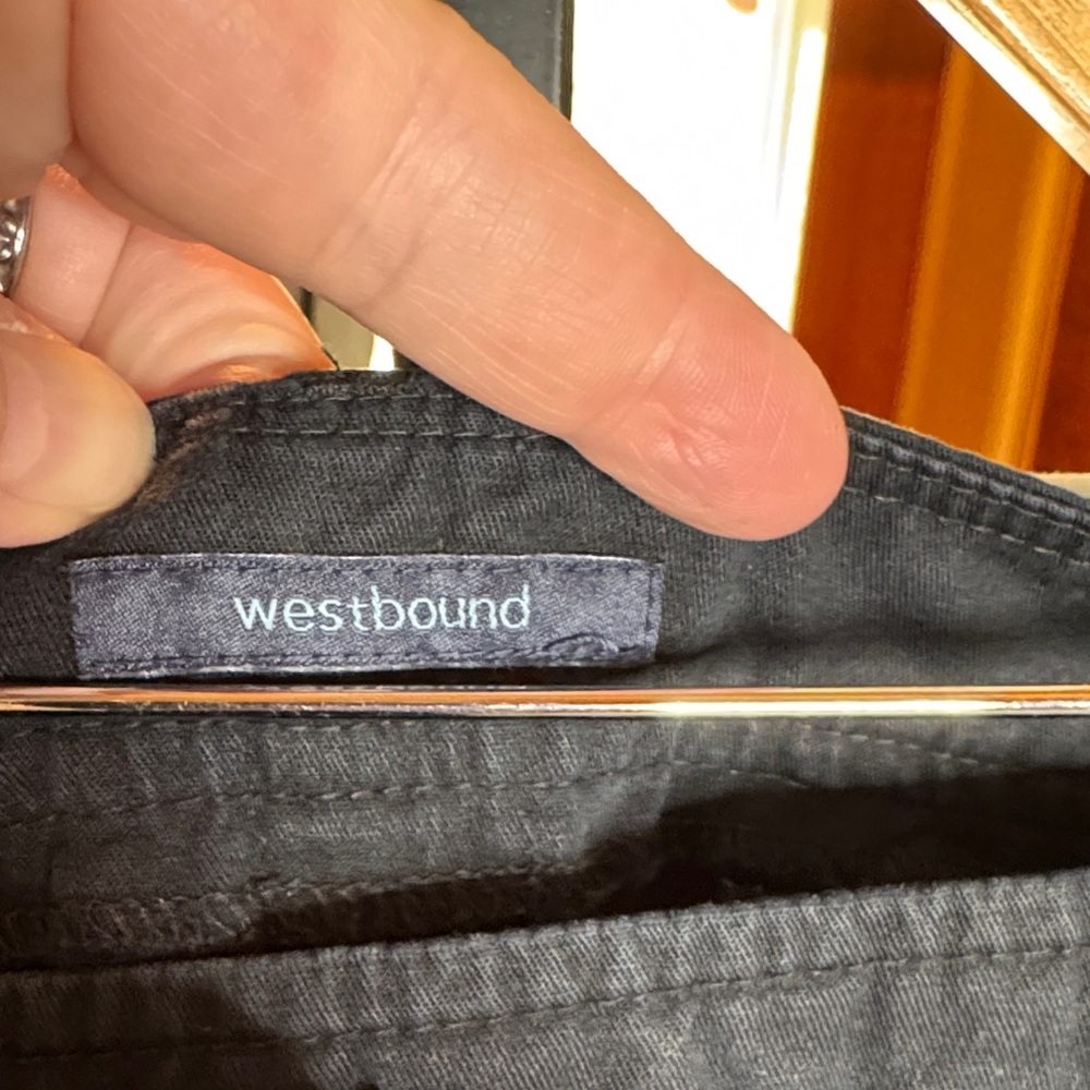 Westbound Black Straight Leg Chinos Size 10 Short - Picture 2 of 10